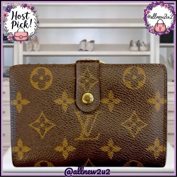 Louis Vuitton Monogram Unisex Viennois Kisslock Wallet with Box Multi HP! - Picture 1 of 16